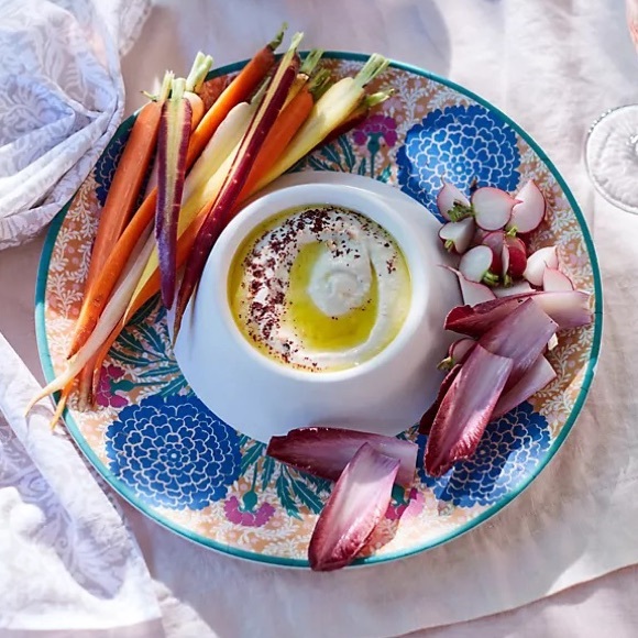 Anthropologie Dining New Ellen Merchant Melamine Chip Dip Platter